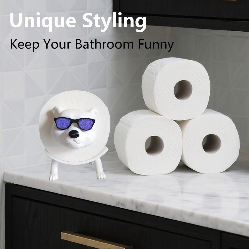 Free Standing Toilet Tissue Rack Frog Dog Bear Toilet Roll Holder Kitchen Tissue Dispenser Home