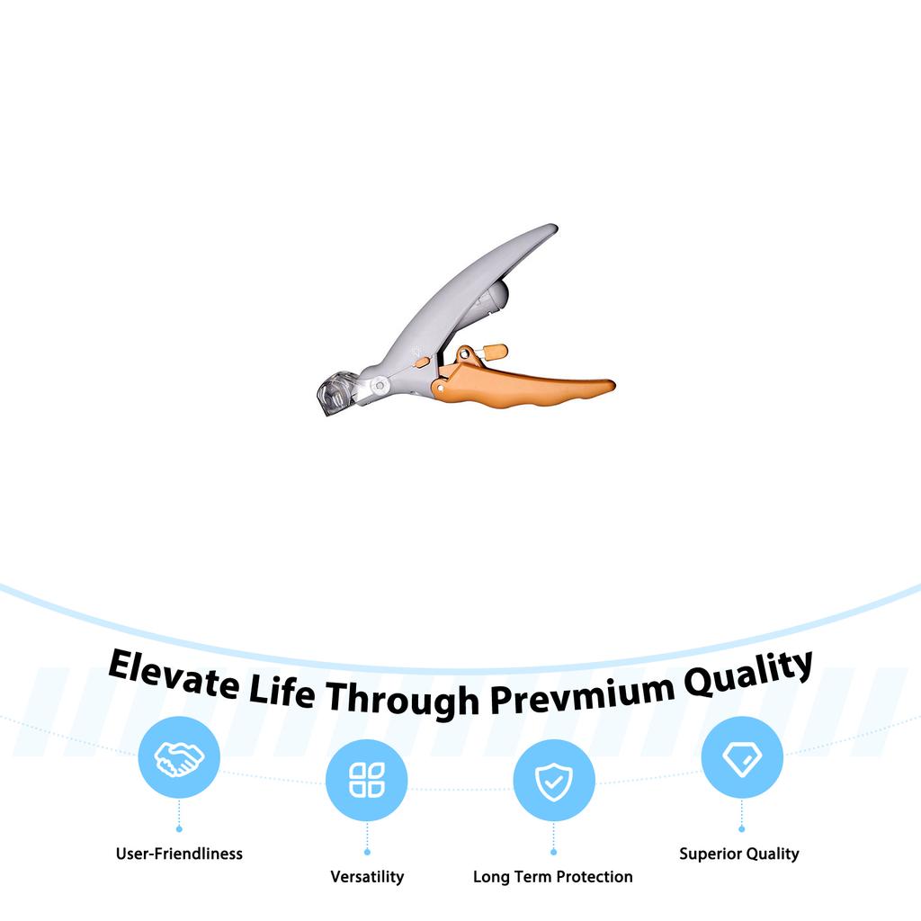 LED Pet Nail Clipper with Light Stainless Steel Blade Slip-Resistant Handle for Cats Dogs Small Animals Grooming Tool