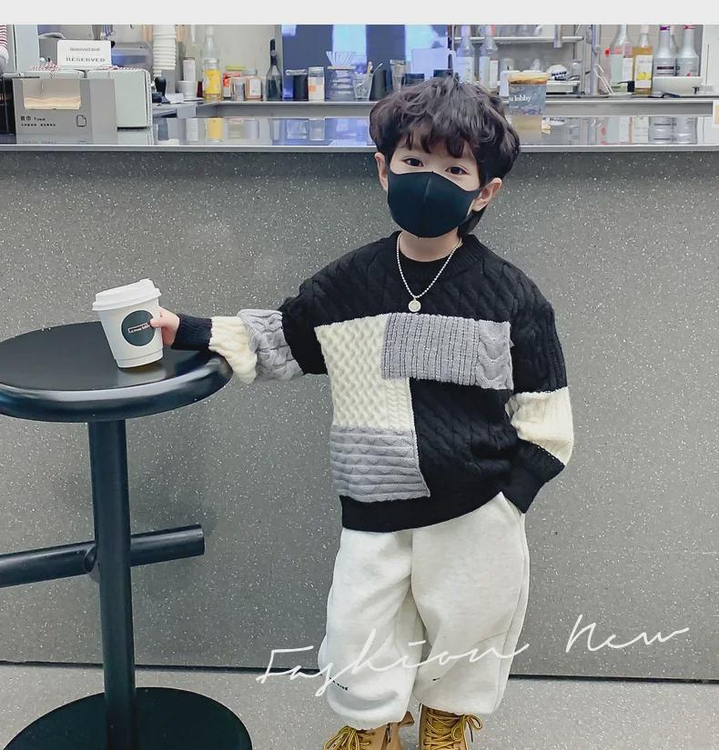 2023 Красивый детский зимний и осенний толстый пуловер - Детский топ в западном стиле на Новый год