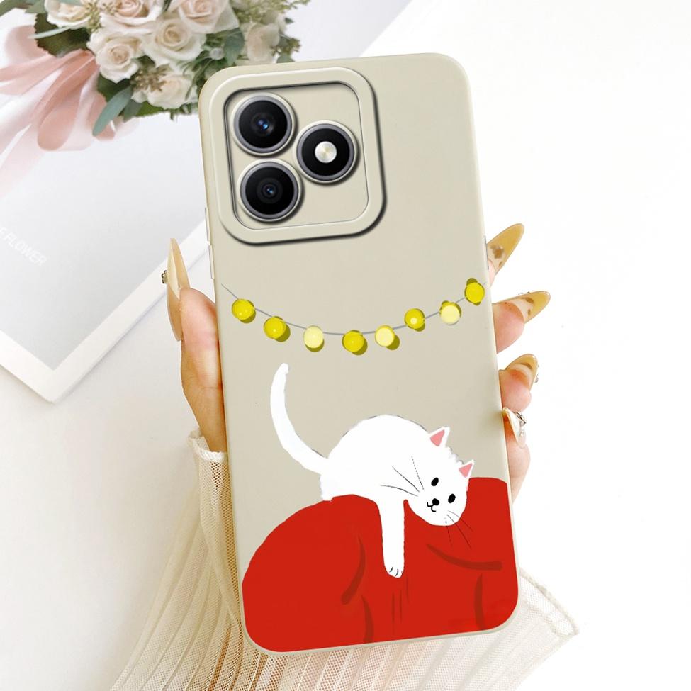 Чехол-обложка для Honor X8d Милый Kawaii Роскошный Модный Цветочный Рисунок Силиконовый Корпус Для Honor X8D
