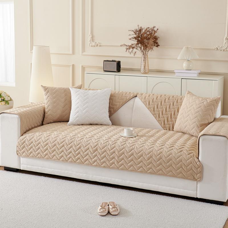 Cotton Sofa Cushion for All Seasons, Non-slip Cushion, Simple Modern New Sofa Cover, Cloth Backrest