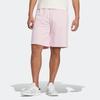 Adidas Нео однотонные повседневные прямые шорты с завязками, унисекс, прозрачно-розовые HS6822