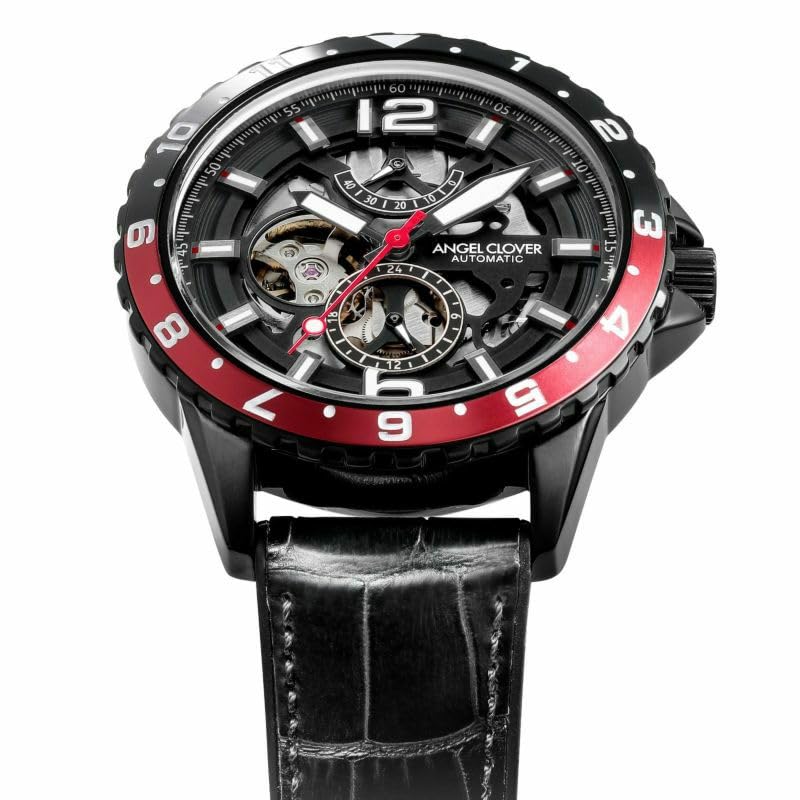 Часы TIME CRAFT DIVER AUTOMATIC Time Craft Diver Automatic с черным циферблатом из нержавеющей стали, автоматический механизм, калибр 45 мм, обычная гарантия, бренд часов [Angel Clover]