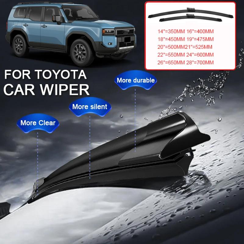 For Toyota CROWN FORTUNER HIGHLANDER KLUGER HILUX LAND CRUISER PRADO SEQUOIA SIENNA TUNDRA 2PCS Car Blade Windshield Wiper