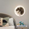 Modern LED Wall Lamp Moon Cartoon Astronaut Wall Sconces Children's Room Living Room Bedroom Bedside Home Decor Lighting Lustre