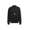 Adidas Equipment Series Half-Zip Pullover Hoodie Men Tops Black HG8084