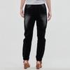 Women's Casual Solid Color Mid Waisted Poket Jeans Pants Denim Casual Trousers