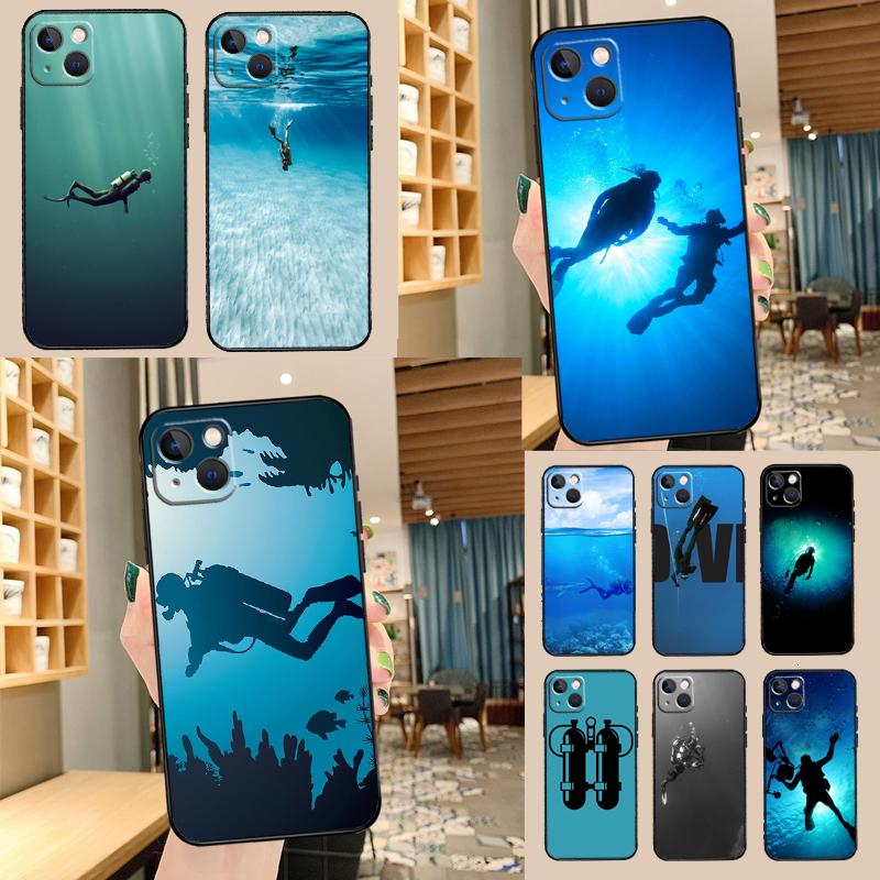 Diver Underwater Diving Cave Caving For Huawei Nova 9 10 SE 11 Pro Y60 Y70 Y90 Y61 Y91 Y72 Y73 12i 11i 8i P20 P30 P40 Lite Case