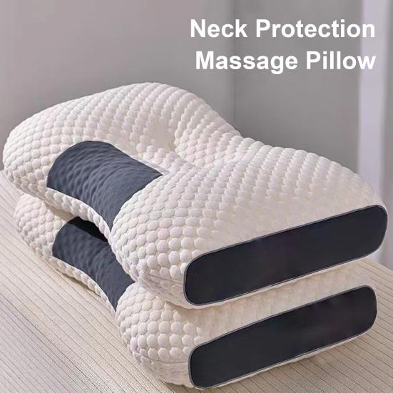 Sleeping Pillow Fast Rebound Neck-Guard Relieve Fatigue Convenient Soft Texture Cervical Pillow Bed Necessary