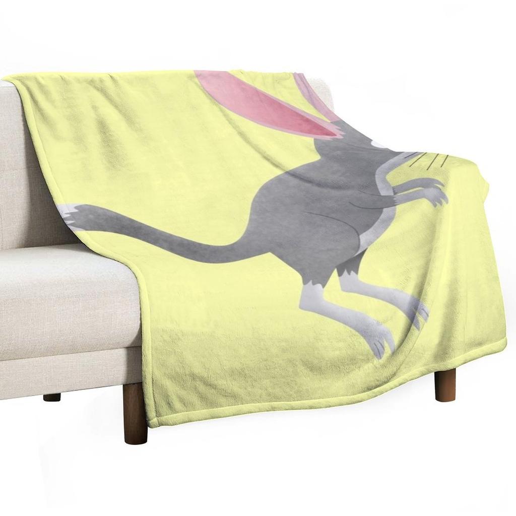 Cute happy Australian bilby cartoon Throw Blanket Furrys wednesday Luxury Thicken Hair Blankets