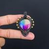 Rainbow Solar Quartz 999 Copper Wire Wrapped Pendant, Handmade Gemstone Pendant Jewelry, Gifts For Wife Brand New Pendant