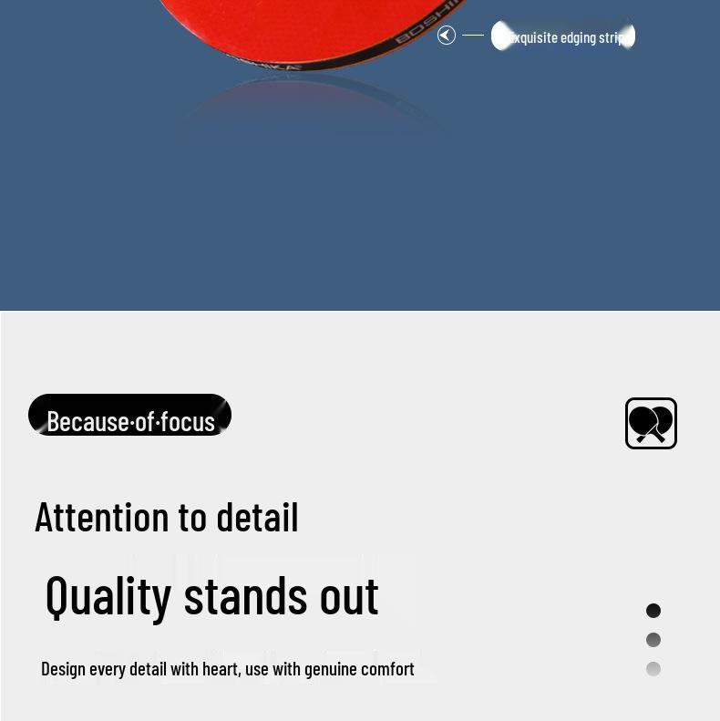 Набор для настольного тенниса Boshi Ka: Высокоэластичные ракетки с горизонтальной рукояткой - Включает 2 ракетки и 3 мяча для тренировок начинающих