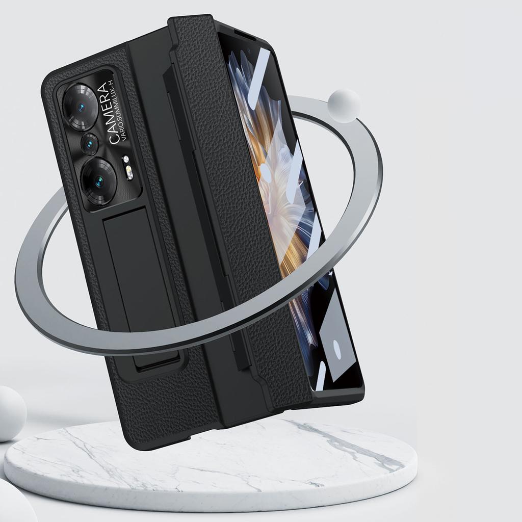 Противоударный чехол для телефона для Honor Magic Vs Ultimate 5G/Magic Vs 5G, Защита шарнира Задняя крышка из ПК с защитной пленкой для экрана из закаленного стекла