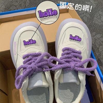 Уродливые милые женские туфли таро фиолетовые кроссовки женские 2024 новые шикарные туфли на платформе большая голова ниша оригинальные весна и осень