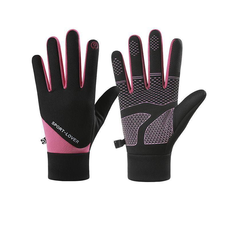 Outdoor Cycling Sports Gloves Unisex Thick Warm Motorcycle Riding Full Finger Gloves Touch Screen Anti Slip Cold Resistant Glove