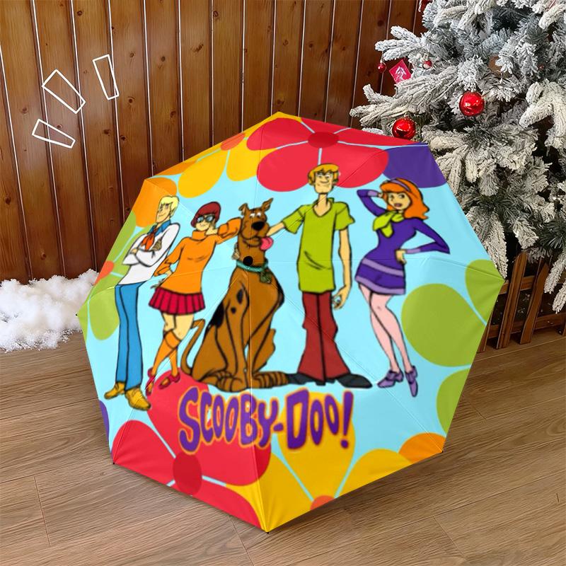 Halloween fantasy comedy adventure cartoon movie Scooby-Doo umbrella is suitable for all seasons, including home travel and outdoor activities Y1