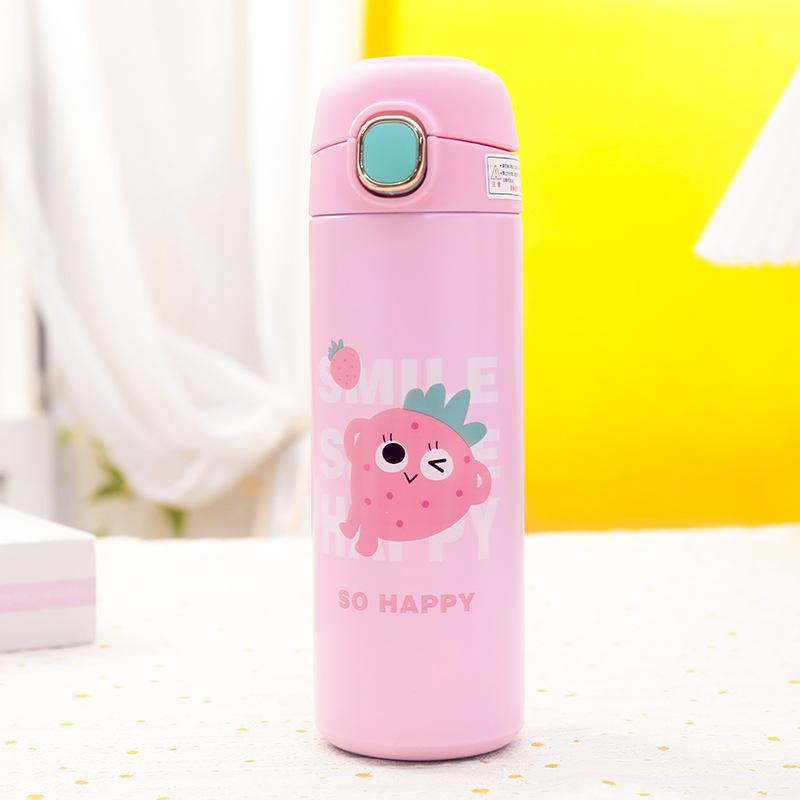 Очаровательная мультяшная бутылка-термос для детей, термокружка из нержавеющей стали, вакуумная фляга, дорожная термокружка, детская термобутылка для воды