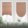 Self-adhesive Pleated Curtain Half Blackout Windows Blinds Privacy Light Control Curtain for Balcony Bedroom Living Room RV