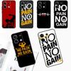 Чехол для телефона No Pain No Gain Gym Fitness Quote для Redmi Note 12 11 9 10 13 Pro Plus 9S 10S 11S 12S Redmi 13C 9C 10C 12C