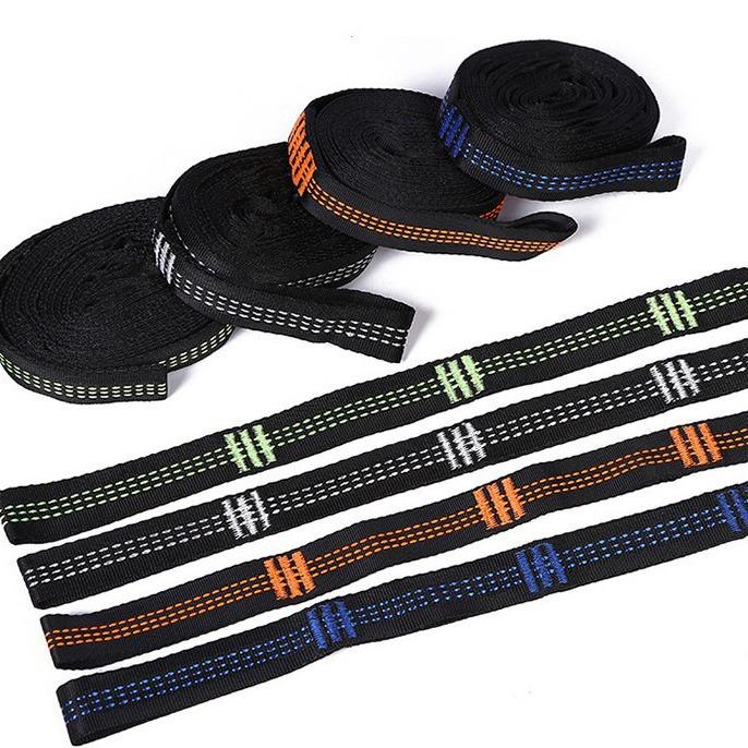 Outdoor Hammock Strap High-Strength Polyester Tree Strap Tree Rope Chrysanthemum Rope Simple and Convenient Strong Load Bearing