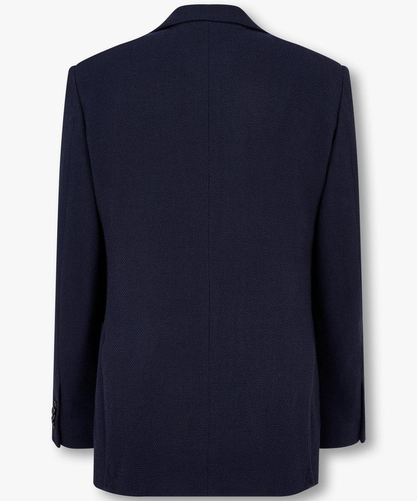 Man On The Boon Notched Lapel Wool Blend Single Jacket_Navy 4714302003