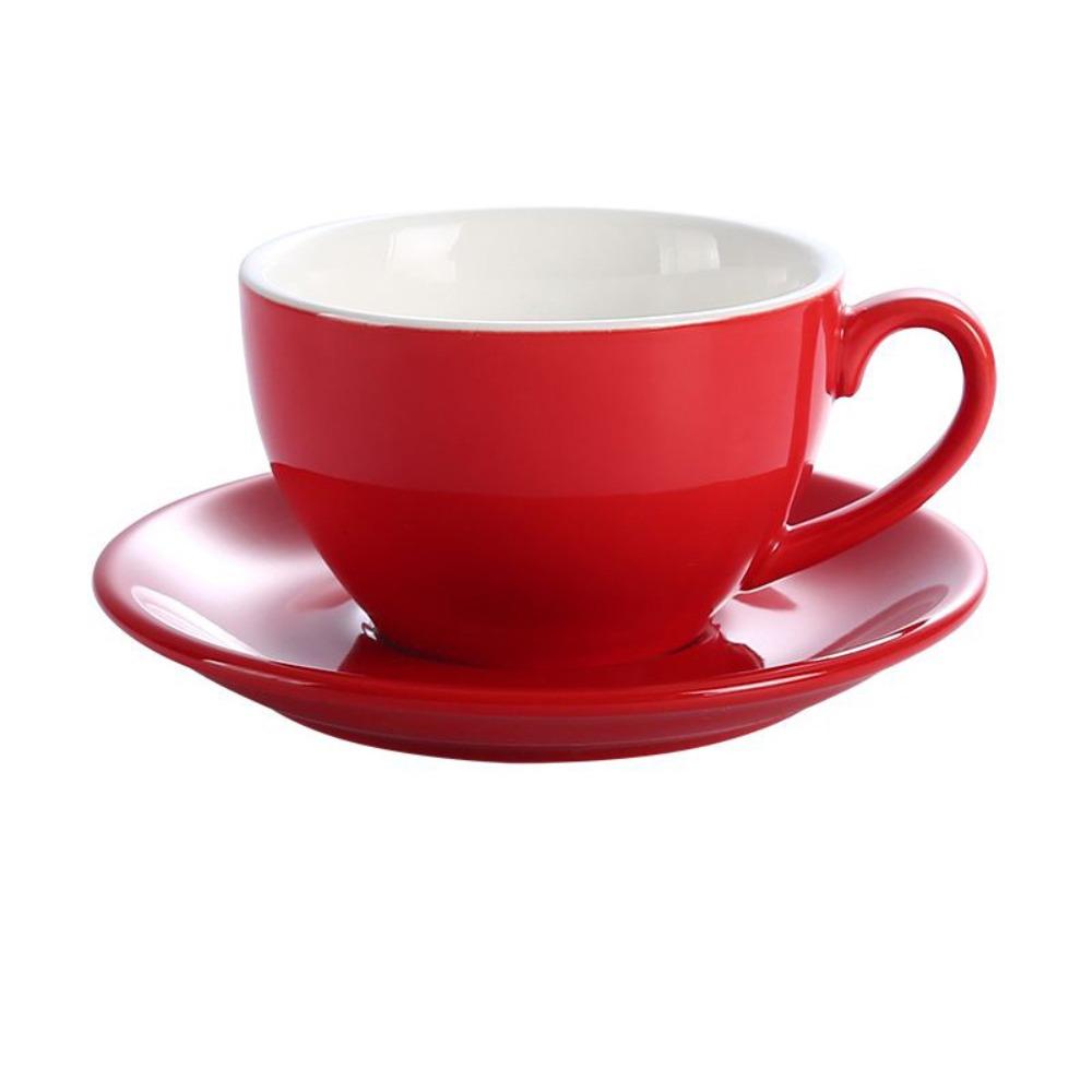 Чашка для капучино 220 мл однотонная парная кружка минималистичная керамическая кофейная чашка подарок