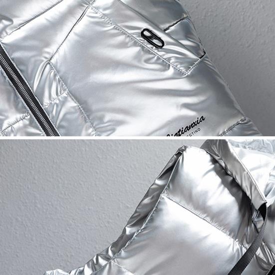 Мужской жилет, пальто с воротником-стойкой, с капюшоном, без рукавов, застежка-молния, зимний жилет, верхняя одежда с карманами, однотонный цвет