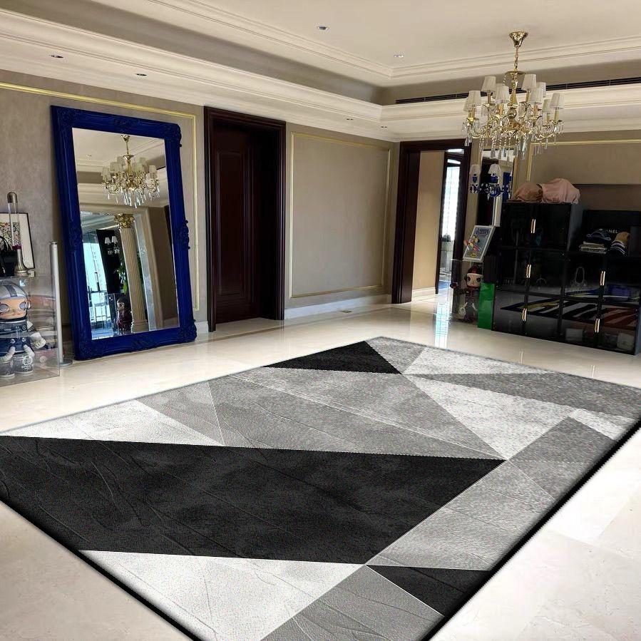 Геометрические ковры большой площади для гостиной, украшение, бытовые складные моющиеся ковры для спальни 200x300, мягкий напольный коврик для лаунжа