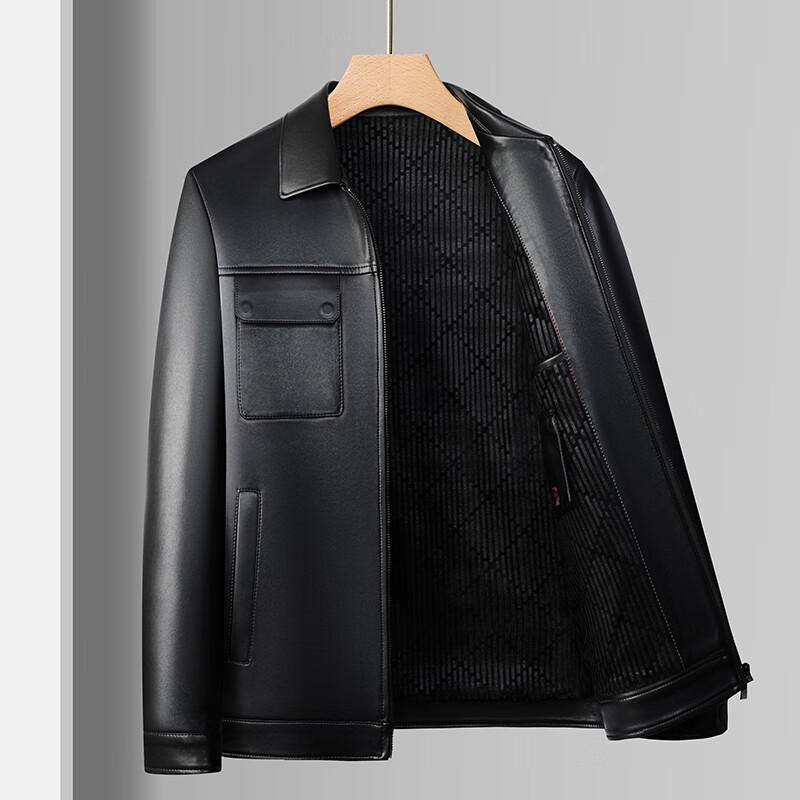 Мужская куртка в стиле business casual из искусственной кожи FMDH9258
