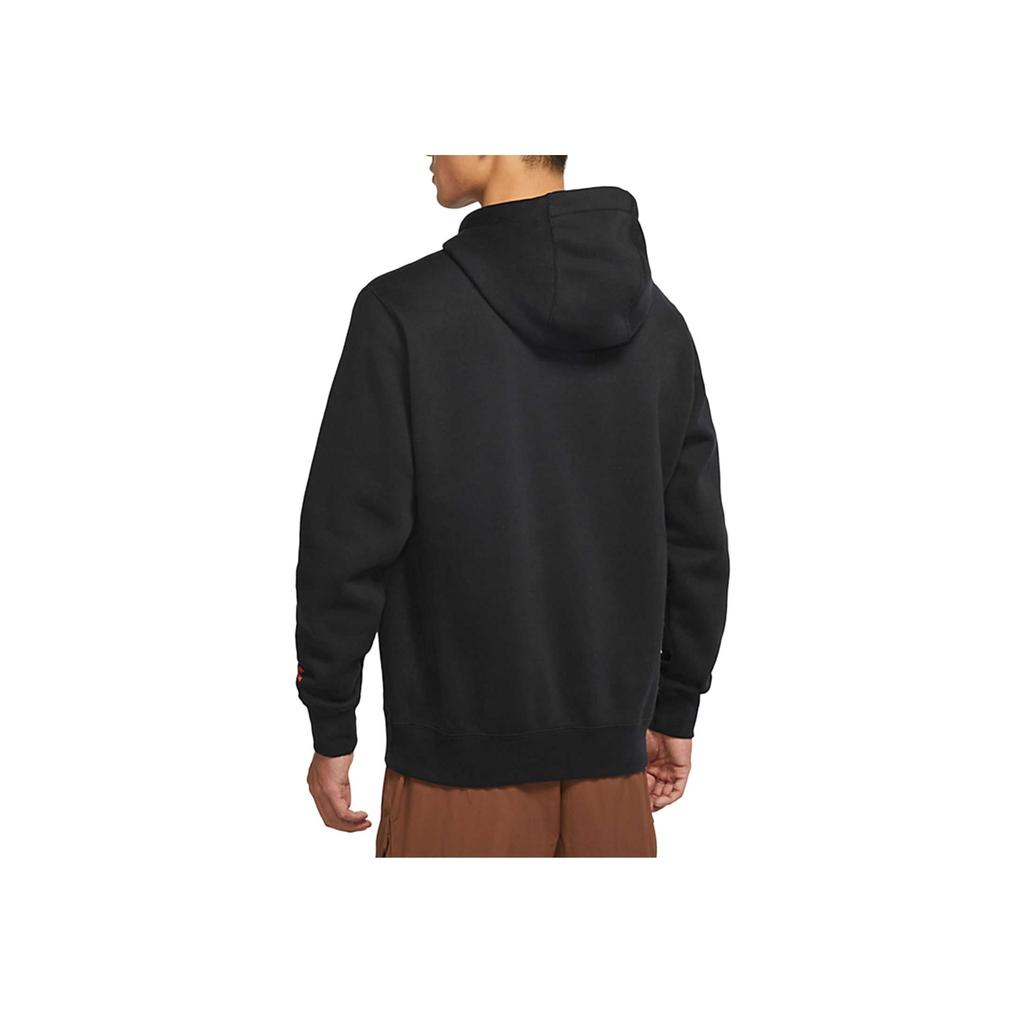 Nike Пуловер с логотипом алфавита, мужская толстовка с капюшоном, черный DR7830-010