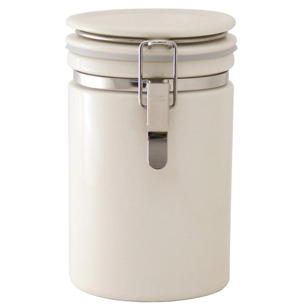 ZEROJAPAN Zero Japan Coffee Canister 200 Ivory IV Storage Container Made In Japan Mino Ware CO-200