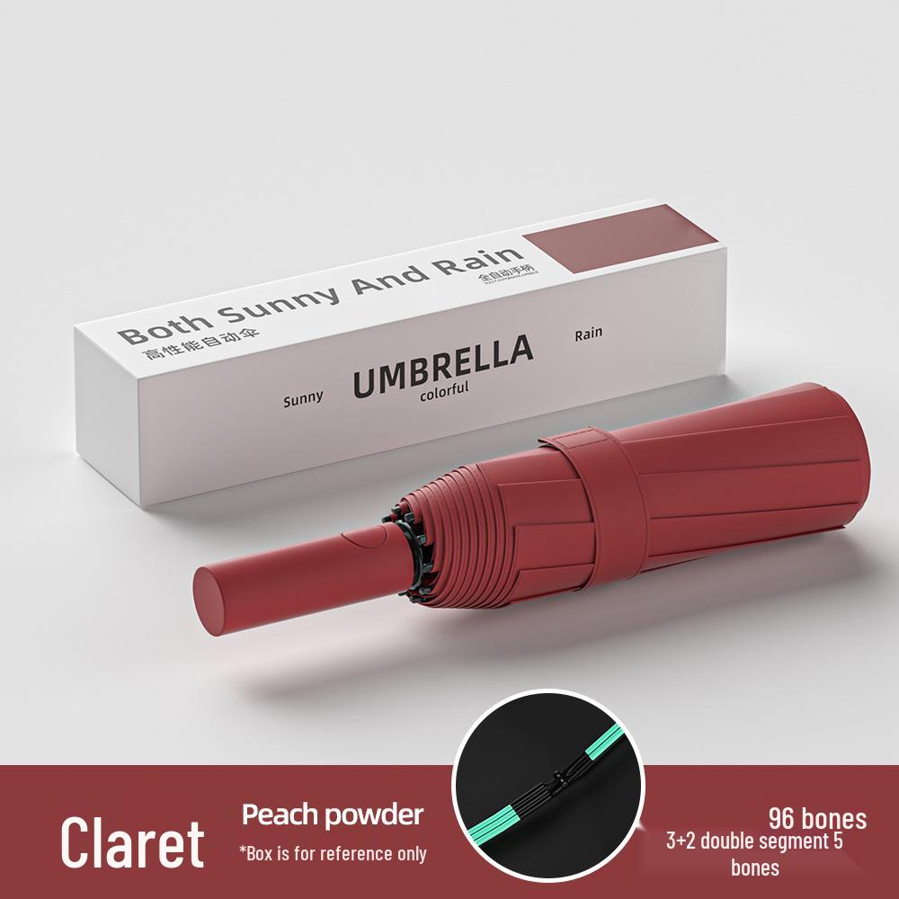 Роскошный полностью автоматический складной зонт для женщин и мужчин — солнцезащитный, защитный и рекламный зонт для бизнеса.