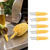 Инструменты для гриля для кукурузы, Держатели из нержавеющей стали, Жаропрочные формованные ручки, Набор двойных BBQ-шпажек, Набор игл-шампуров, Для кемпинга на открытом воздухе и домашнего барбекю