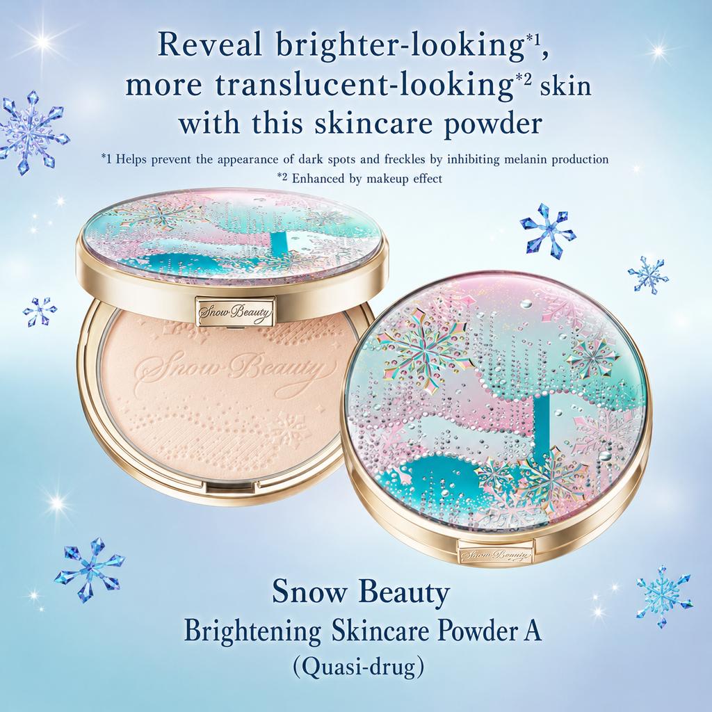 SNOW BEAUTY Осветляющая пудра для ухода за кожей лица Цветочная 25 г [Предыдущая модель] [Квази-препарат] A, Пудра, Аромат,