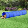 VidaXL Tunnel for Dog, Pet Tube with Carrying Bag, Interactive Toy for Indoor Kitten, Blue 172190