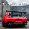 1/24 Skyline Ares Nissan GTR R34 R35 литой спортивный автомобиль модель литой металл гоночный автомобиль модель имитация звука света детские игрушки подарок