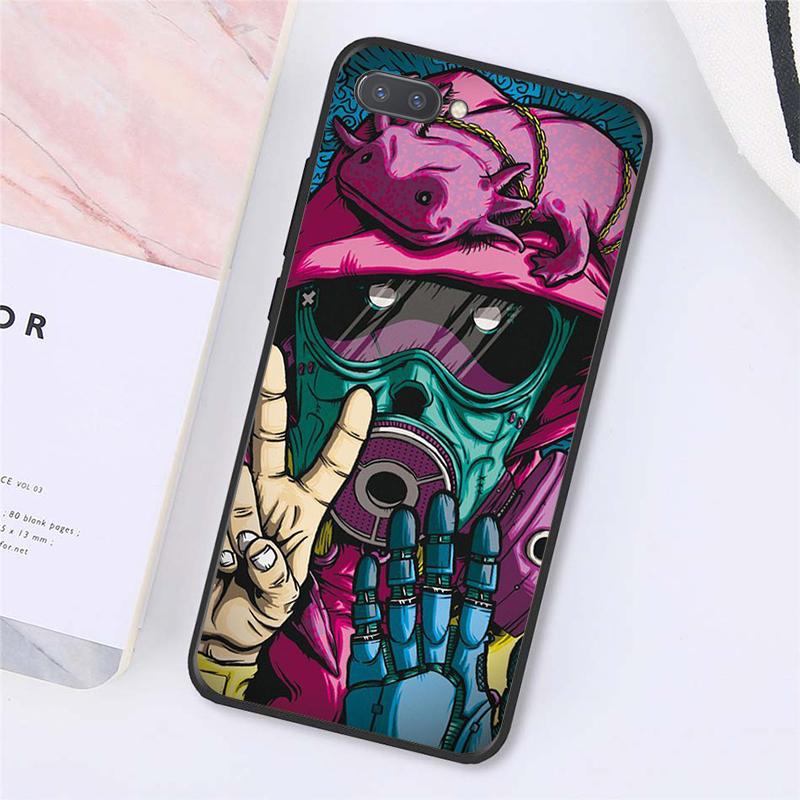 DJ Man Неоновая Маска Противогаз Мальчик Чехлы Для Телефонов Для Huawei Honor 7C 7A 8X 9X 8A 10i 20S 8C 8S 9A 9S 10X lite
