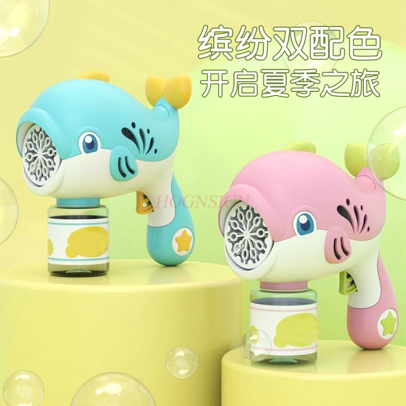 Bubble Machine Children'S Handheld Internet Celebrity Electric Little Dolphin Blowing Bubble Toys New Bubble Gun
