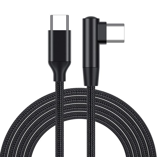 0.25/0.5/1/2/3 M 3A Quick Charger 90 Degrees USB Type C To USB C  Cord PD Cable For iPhone 15 16 Samsung Xiaomi Macbook