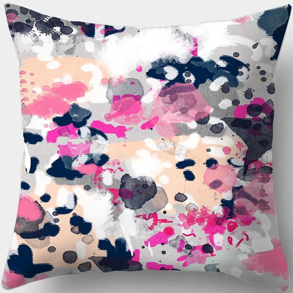 Персонализированная подушка для сна, наволочка в стиле масляной живописи, квадратная подушка для дивана, подушка для эркера в спальне, офис