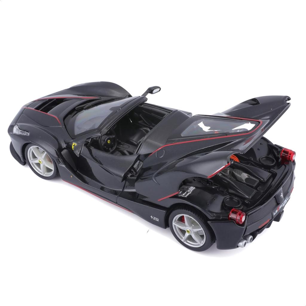 Bburago 1/24 Ferrari LaFerrari Aperta Черный / Литая модель автомобиля Готовая к демонстрации 18-26022 BK