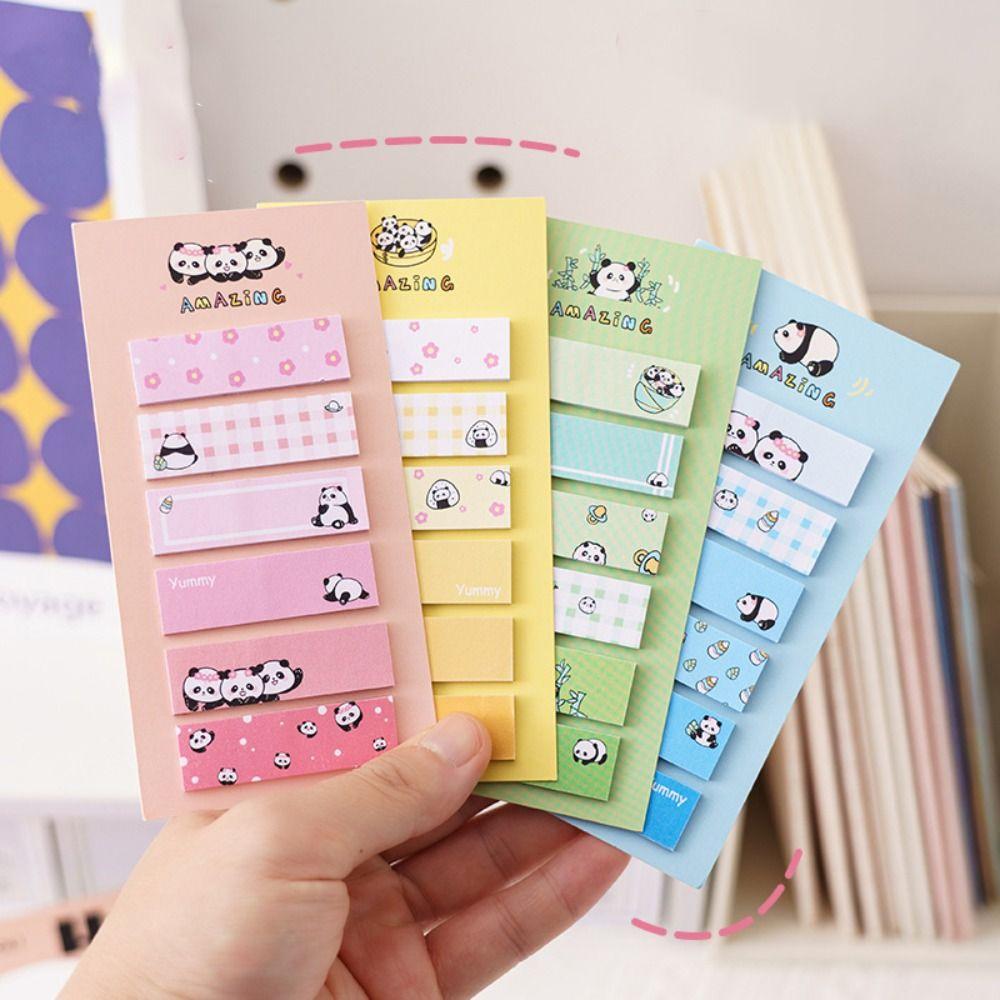Cartoon Memo Pad Kawaii Classification Label Stationery Panda Sticky Notes  To Do List