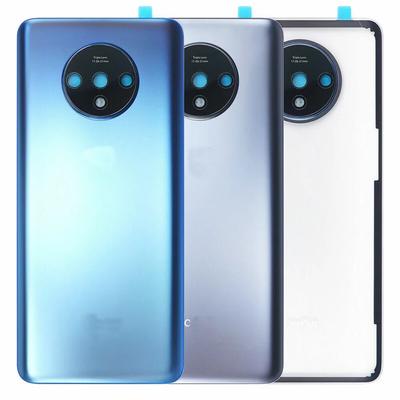 Задняя стеклянная крышка батарейного отсека для OnePlus 7T 1 + 7T задняя панель корпуса с объективом камеры + замена клея