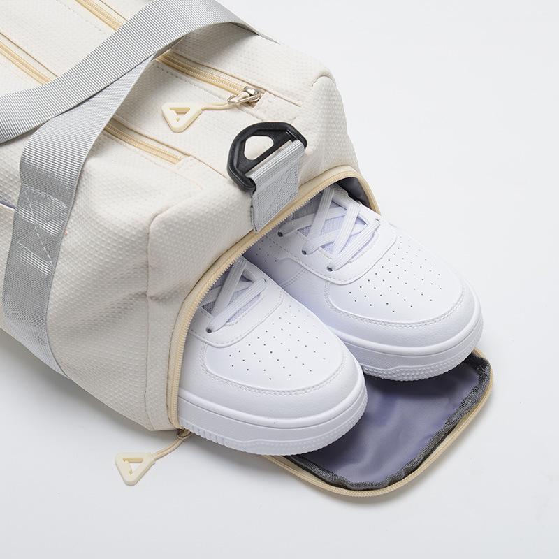 Женская летняя спортивная сумка с отделениями для влажных/сухих вещей, сумка для йоги, отделение для обуви, логотип с принтом,