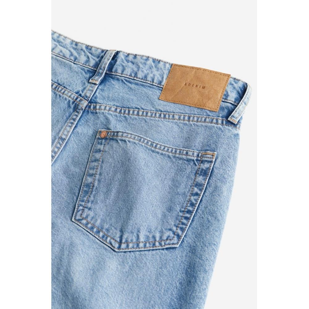 H M 90s Low Rise Baggy Jeans ligHt deniM Blue