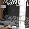 Leopard Zebra Print Gauze Curtains For Kids Bedroom Kitchen Living Room Holiday Decor Voile Screen