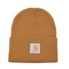 Вязаная шапка Carhartt Knit Cap Outdoor Brand One Point Logo Brown Free Size Mens [Товар]