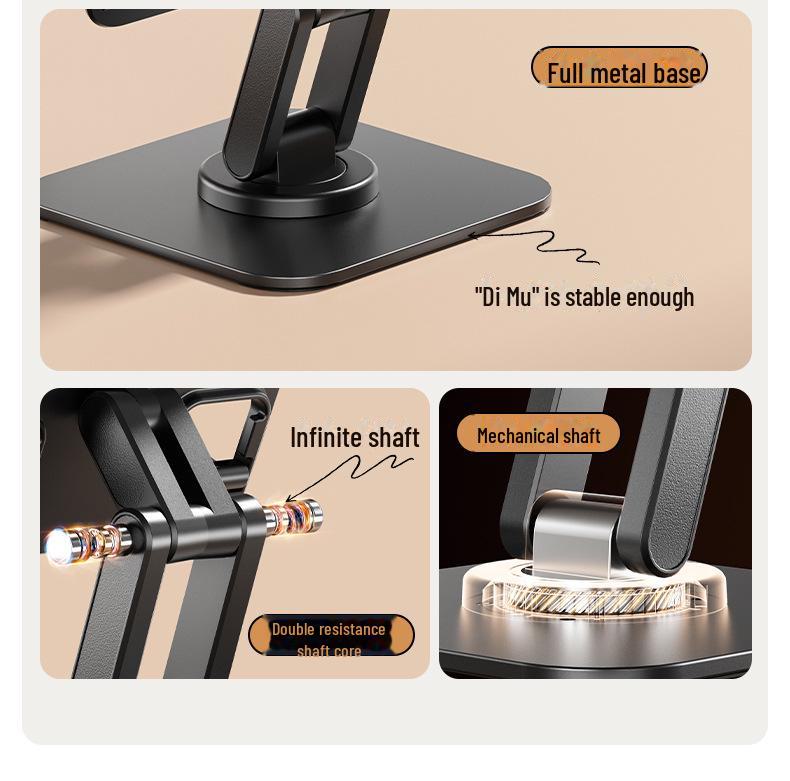 Подставка для планшета и телефона из алюминия, вращающаяся на 360°