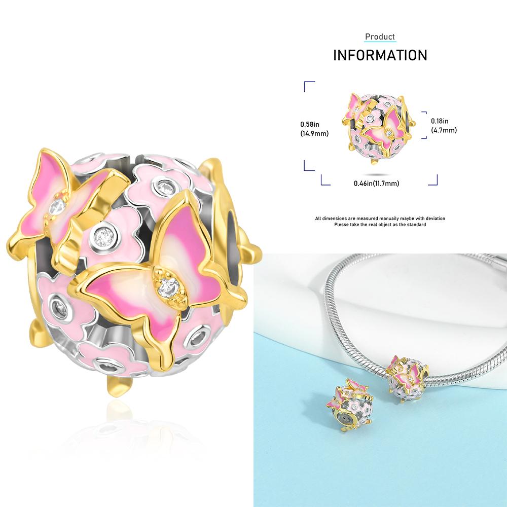 Циркон Сердце Клип Шармы Цветок Клевер Шарм Медь Морская Черепаха Бусины Подходят для DIY Оригинальный Браслет Ювелирные Изделия