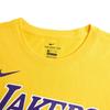 Nike Коллаборация НБА Футболка Los Angeles Lakers Dri-Fit Удобный круглый вырез Короткий рукав Детские топы Желтый 3Z2B711F1-LAKBL